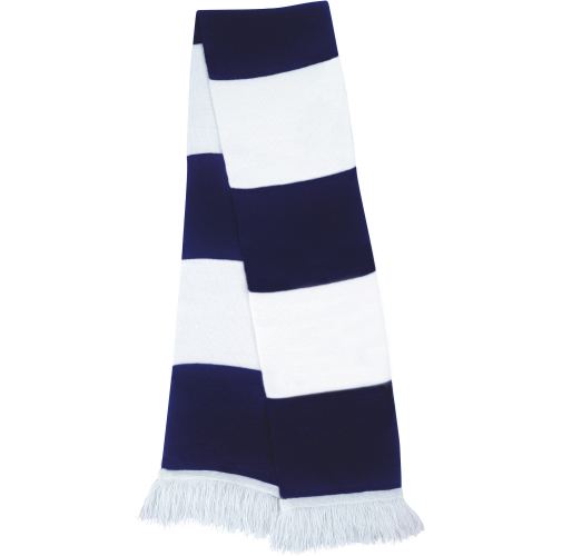 white / navy Bufanda Bicolor