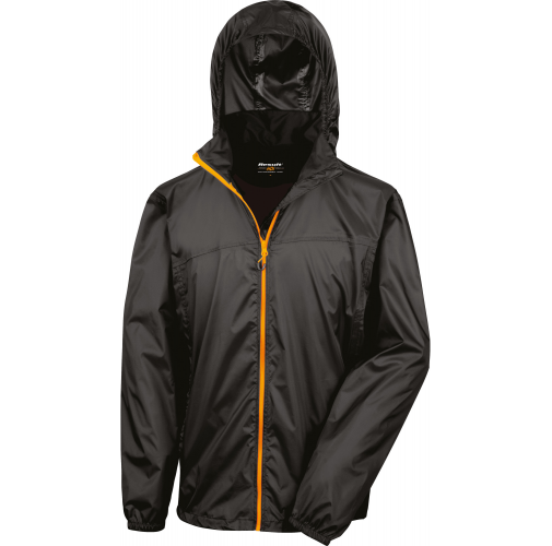 black / orange Cortavientos Hdi Quest Lightweight Stowable