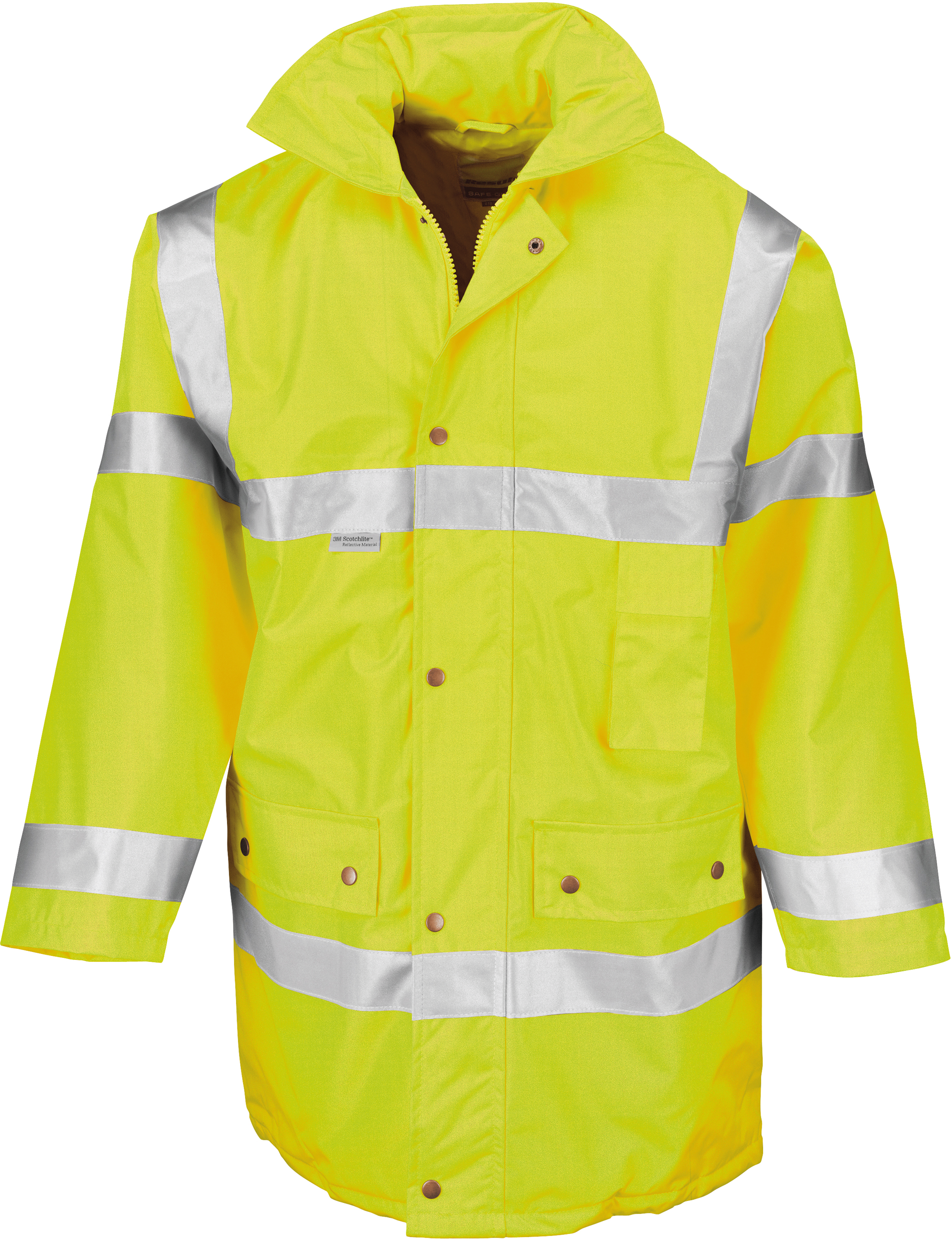fluorescent yellow Parka de Seguridad Alta Visibilidad