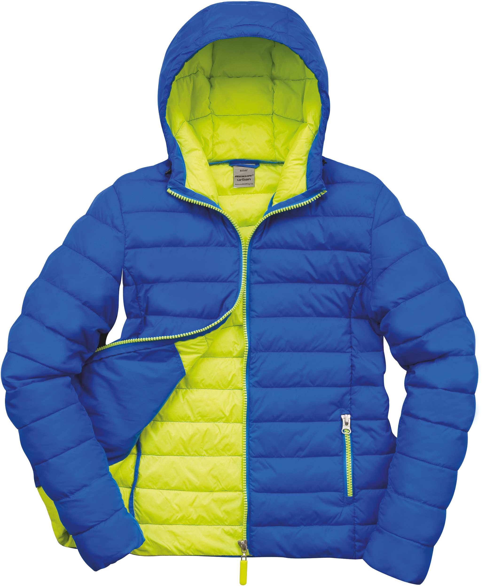 ocean blue / lime punch Chaqueta Snowbird acolchada mujer