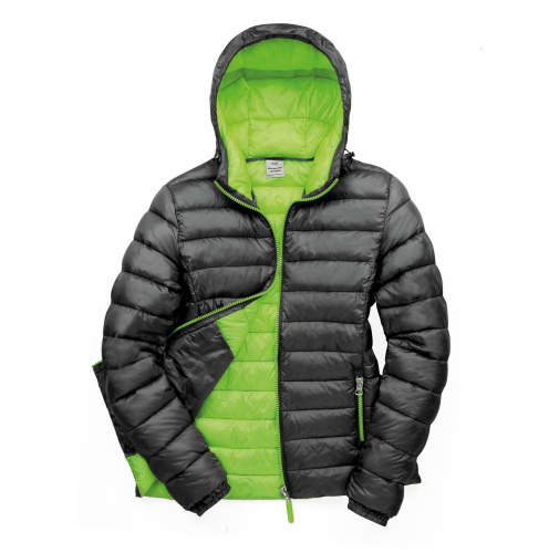 black / lime Chaqueta Snowbird acolchada mujer