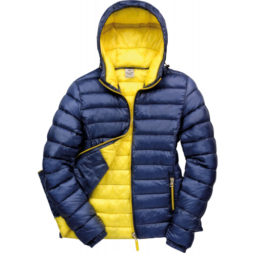 navy / yellow Chaqueta Snowbird acolchada mujer