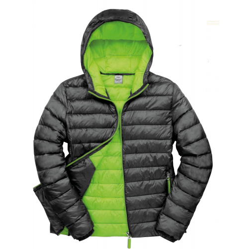 black / lime Chaqueta Snowbird acolchada hombre