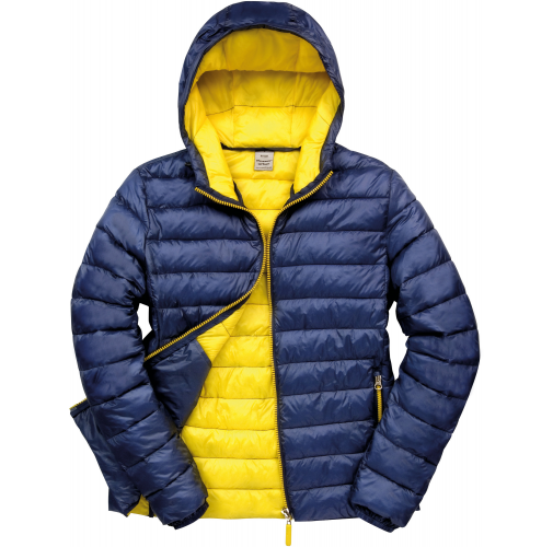 navy / yellow Chaqueta Snowbird acolchada hombre