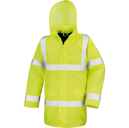 fluorescent yellow Parka Alta Visibilidad Motorway