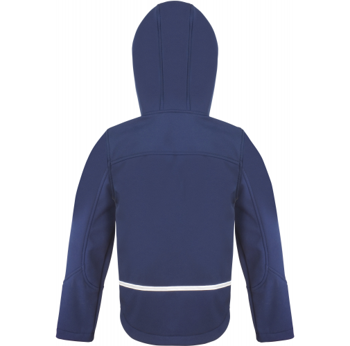 navy / royal blue Chaqueta Softshell capucha niños