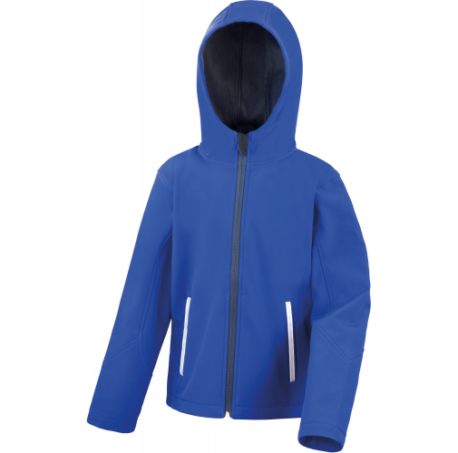 royal blue / navy Chaqueta Softshell capucha niños