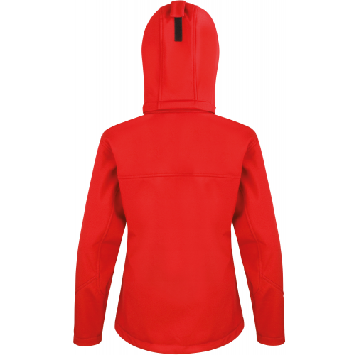 red / black Chaqueta Softshell TX Performance capucha mujer
