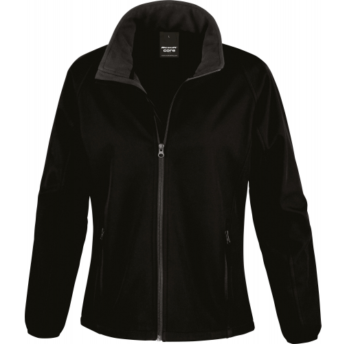 black / black Chaqueta Softshell Printable mujer