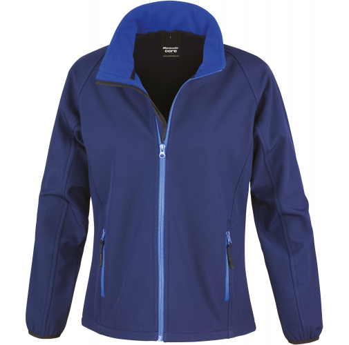 navy / royal Chaqueta Softshell Printable mujer