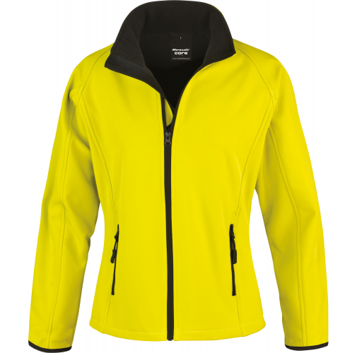 yellow / black Chaqueta Softshell Printable mujer