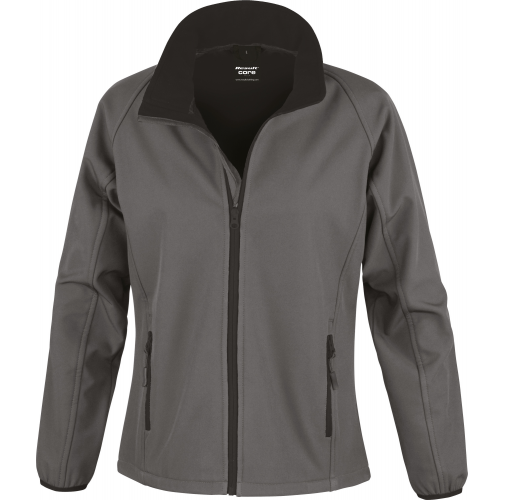 charcoal / black Chaqueta Softshell Printable mujer