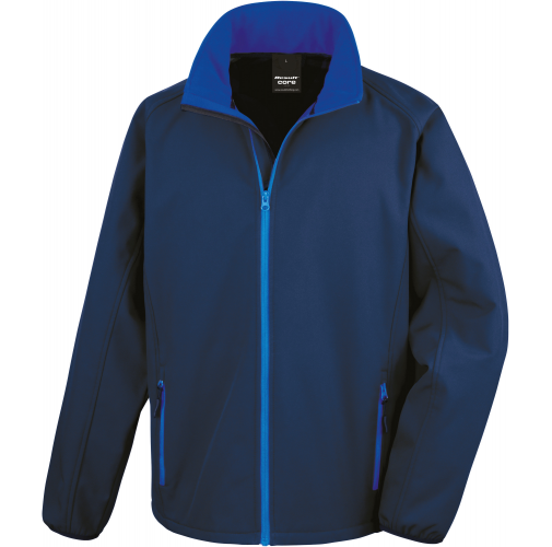 navy / royal Chaqueta Softshell Printable hombre
