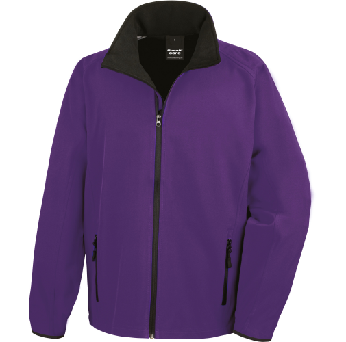 purple / black Chaqueta Softshell Printable hombre