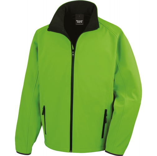 vivid green / black Chaqueta Softshell Printable hombre