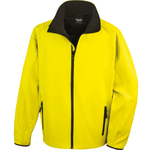 yellow / black Chaqueta Softshell Printable hombre