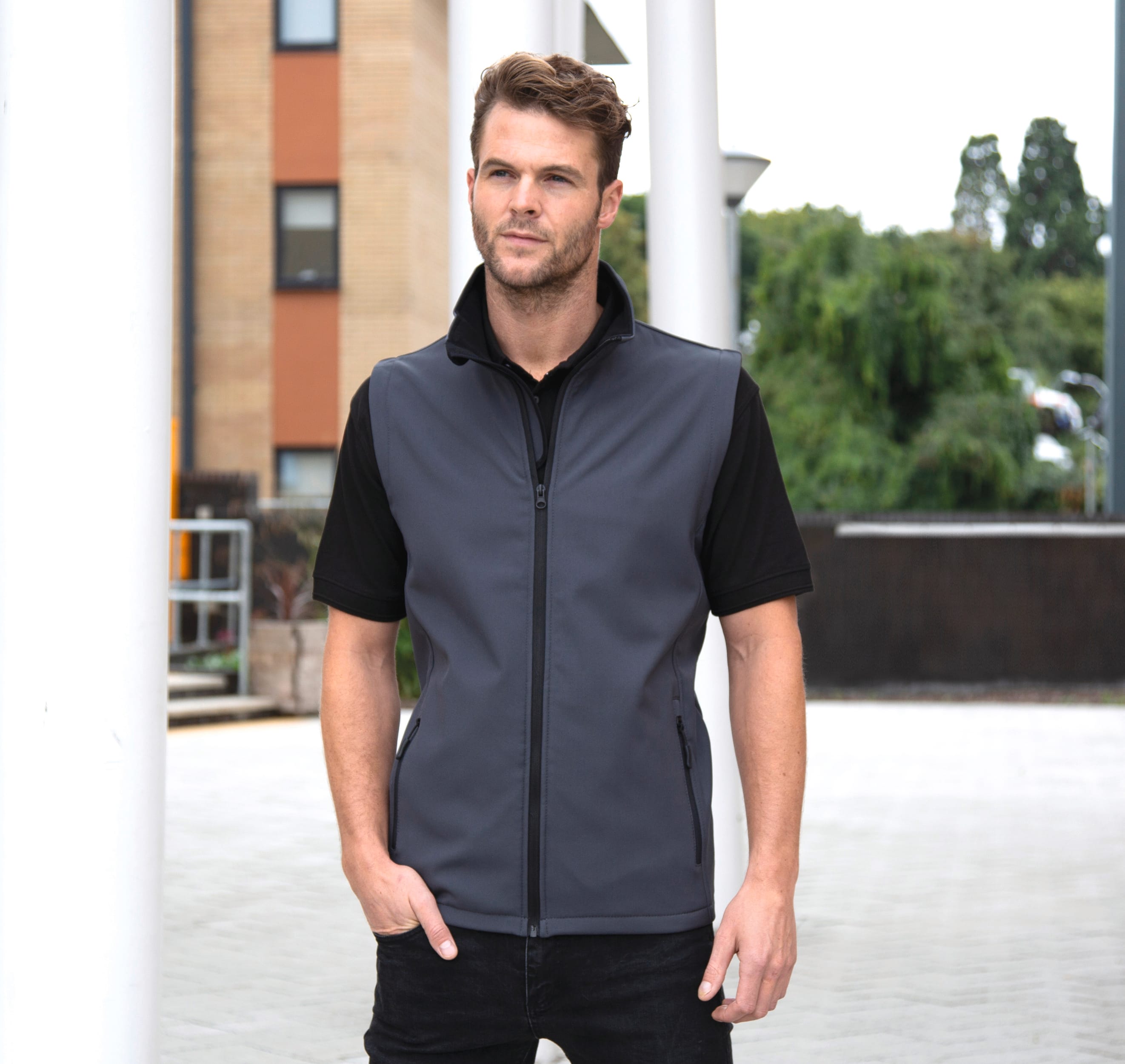 Chaleco Softshell Printable hombre