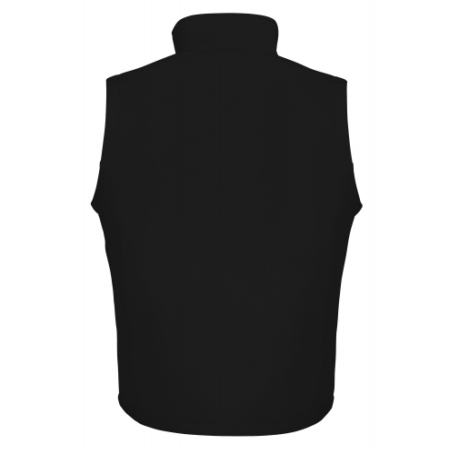 black / black Chaleco Softshell Printable hombre
