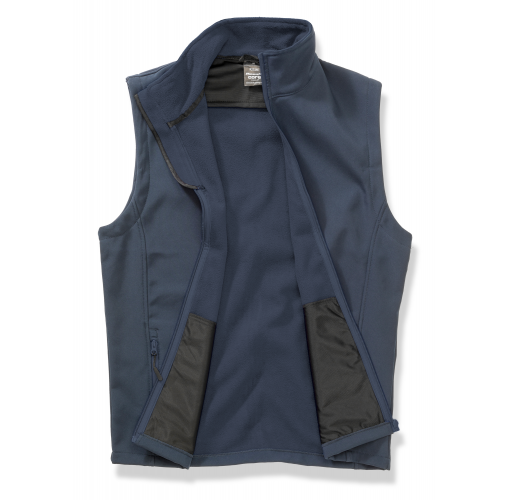 navy/navy Chaleco Softshell Printable hombre