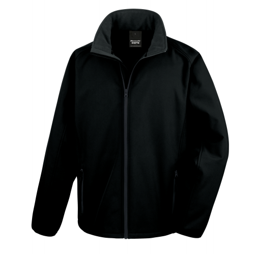 black Chaqueta softshell 3 en 1