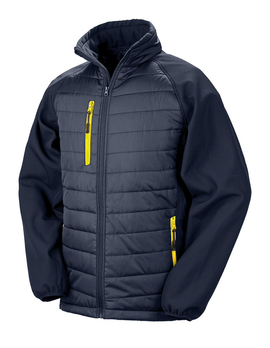 Chaqueta Softshell Black Compass acolchada reciclada