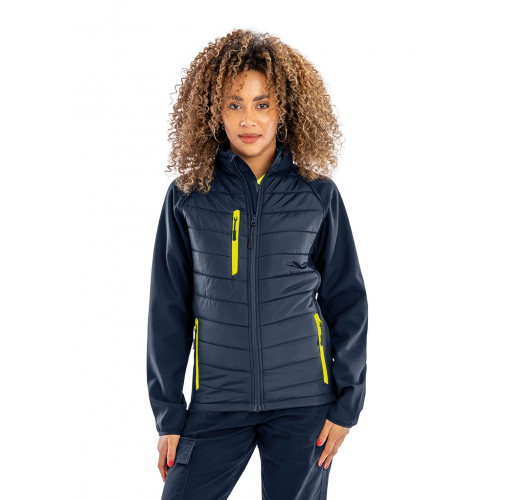 Chaqueta Softshell Black Compass acolchada reciclada