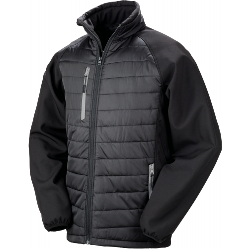black / grey Chaqueta Softshell Black Compass acolchada reciclada
