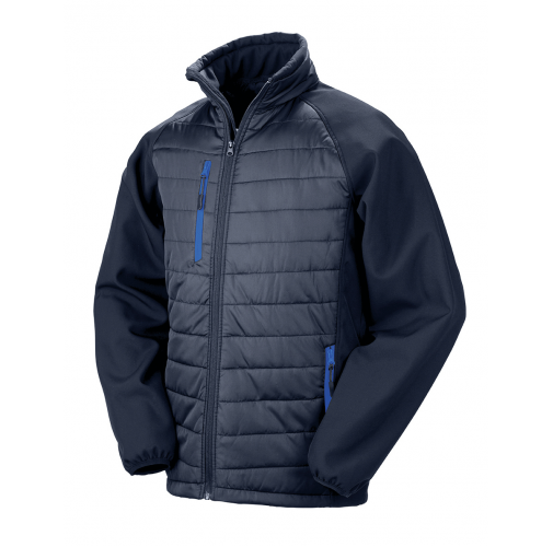 navy / royal Chaqueta Softshell Black Compass acolchada reciclada