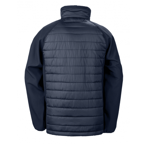 navy / yellow Chaqueta Softshell Black Compass acolchada reciclada
