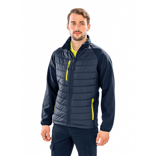 Chaqueta Softshell Black Compass acolchada reciclada