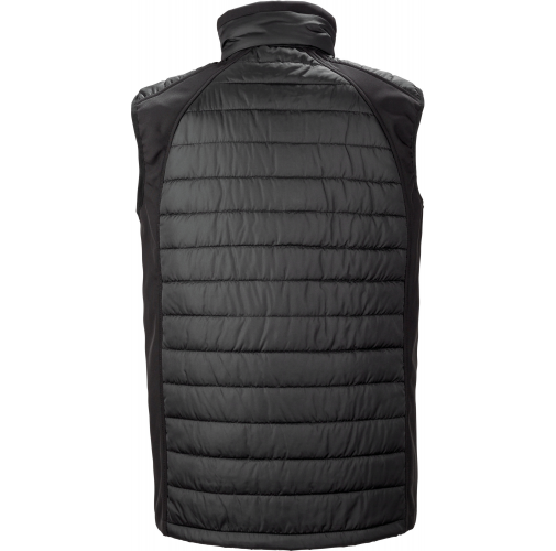 black / grey Chaleco Softshell Black Compass acolchado reciclado