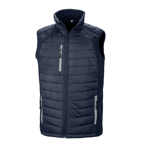 navy / grey Chaleco Softshell Black Compass acolchado reciclado