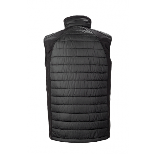 black/black Chaleco Softshell Black Compass acolchado reciclado