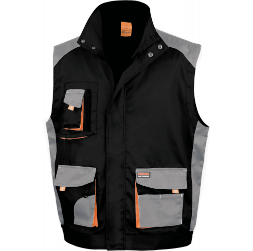 black / grey / orange Chaleco multibolsillos Lite