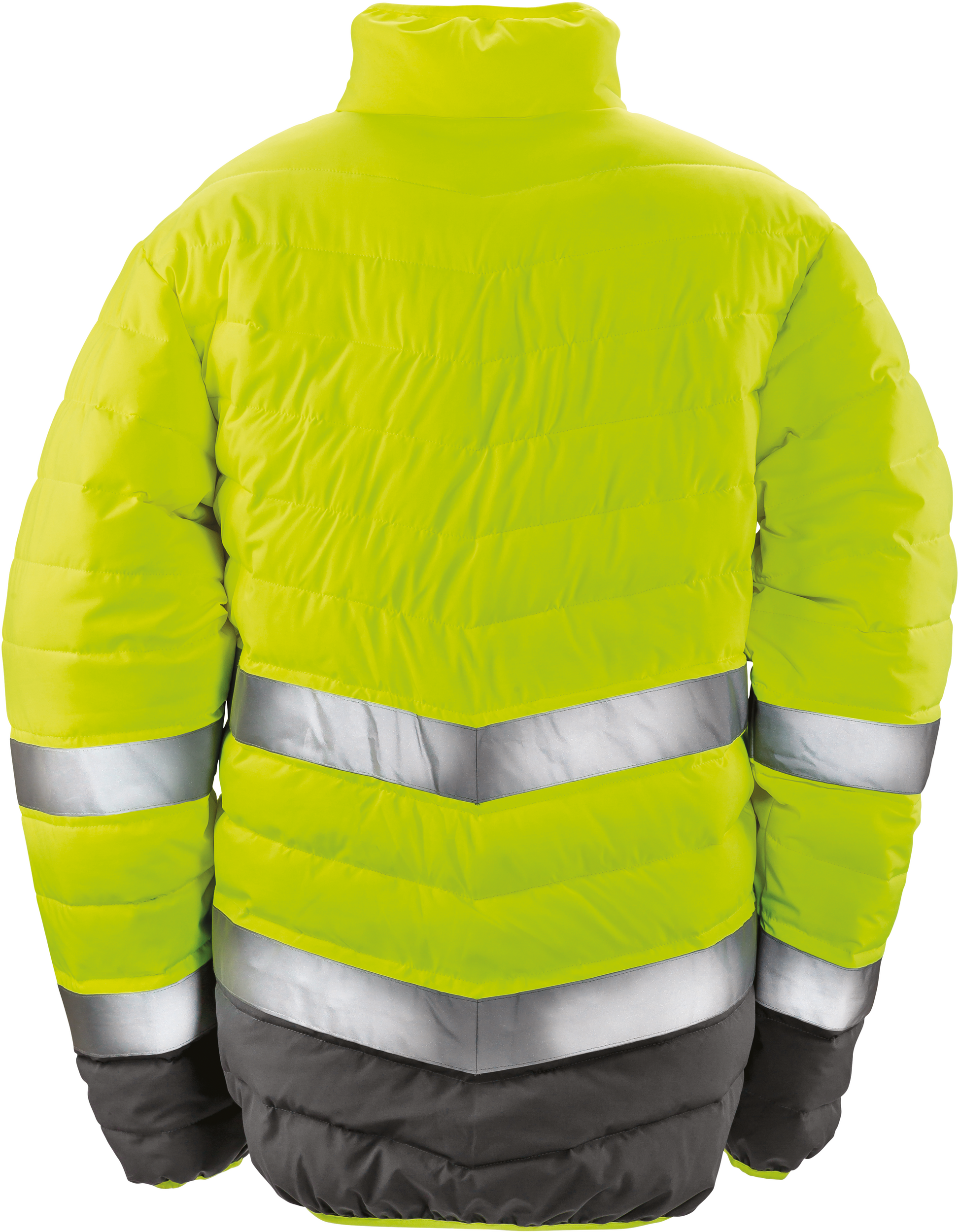 fluorescent orange / grey Chaqueta de Seguridad de tacto suave