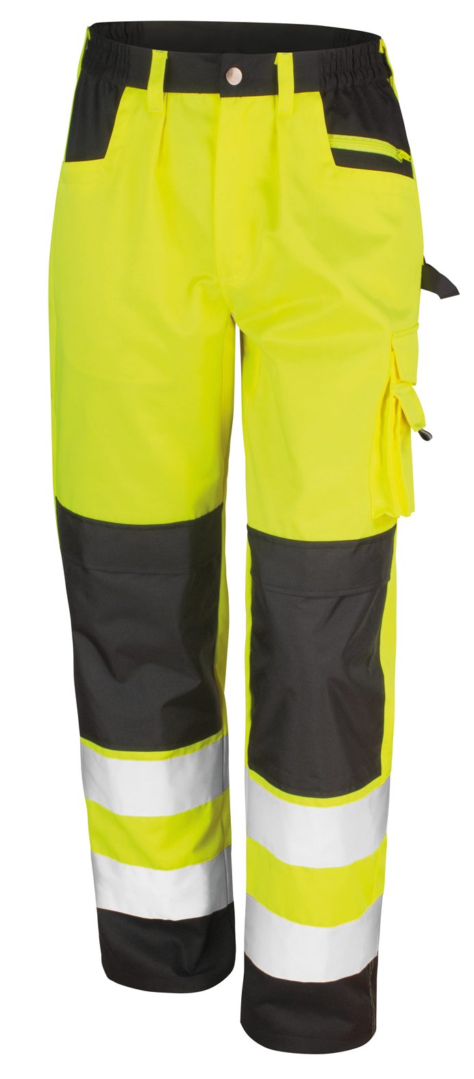 fluorescent yellow Pantalón tipo cargo de seguridad