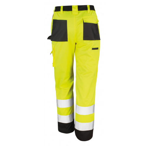 fluorescent yellow Pantalón tipo cargo de seguridad