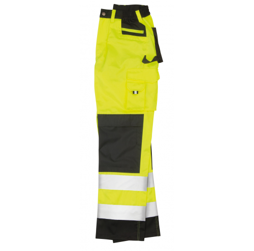 fluorescent yellow Pantalón tipo cargo de seguridad