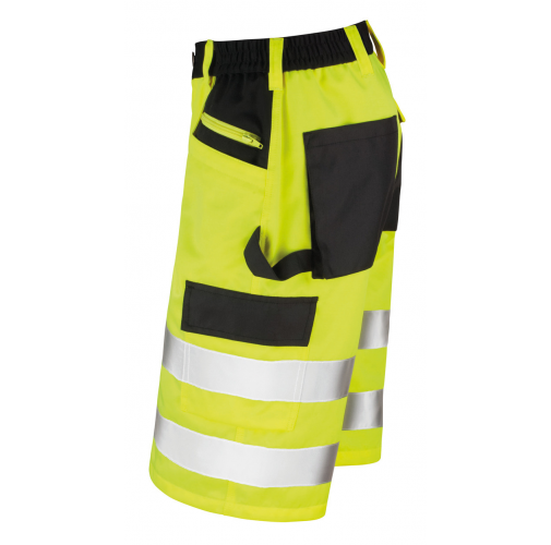 fluorescent yellow Shorts tipo cargo de seguridad