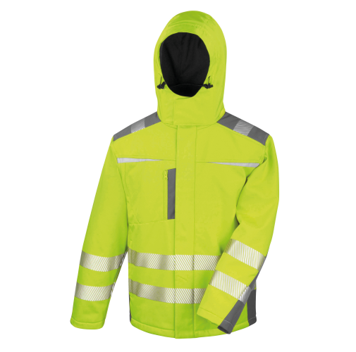 fluorescent yellow Abrigo softshell dinámico