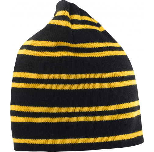 black / gold Gorro