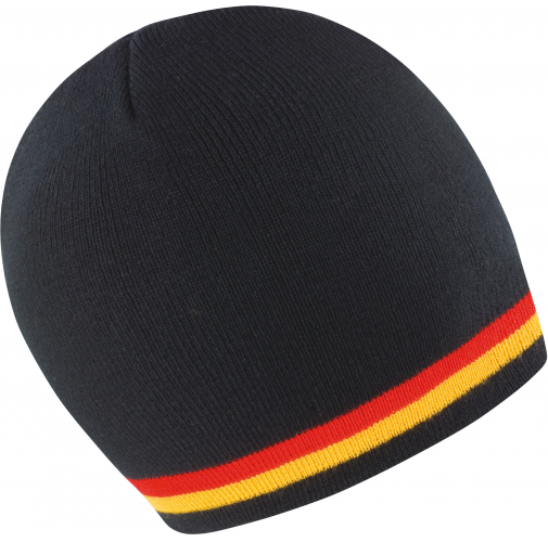 black / red / gold Gorro