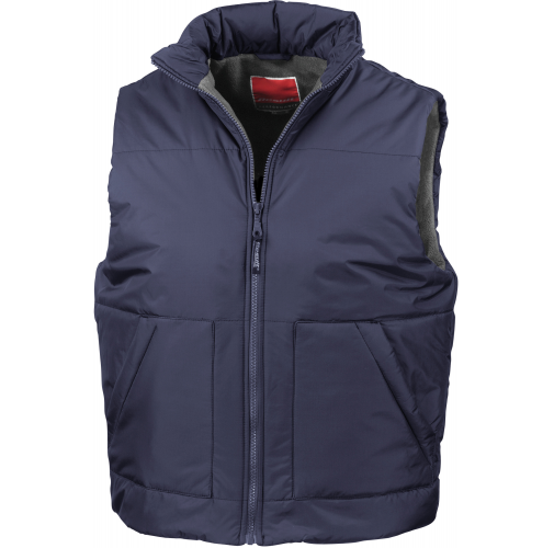 navy Chaleco acolcado con forro polar