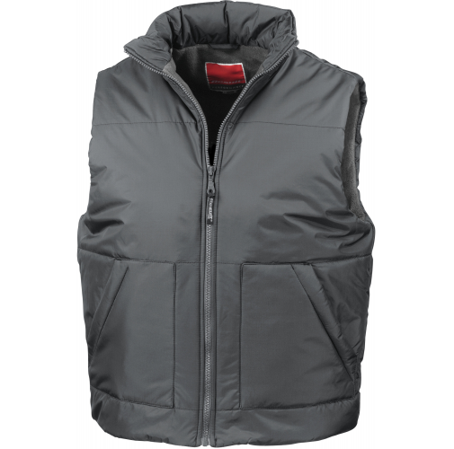 grey Chaleco acolcado con forro polar
