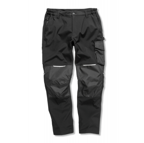 black Pantalón de trabajo slim Softshell