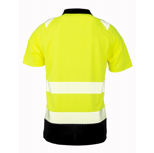yellow / black Polo de seguridad - Material reciclado