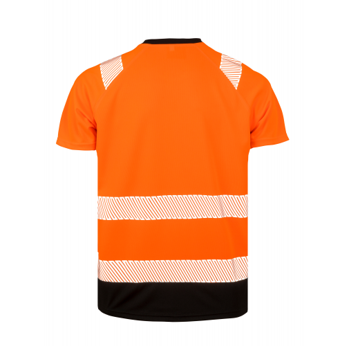 orange / black Camiseta de seguridad - Material reciclado