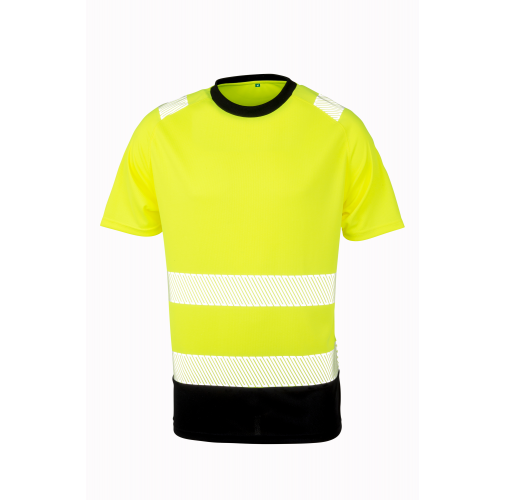 yellow / black Camiseta de seguridad - Material reciclado