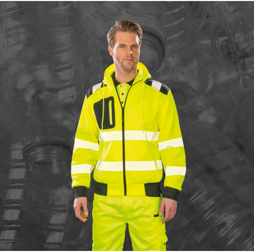 Sudadera capucha de seguridad - Material reciclado