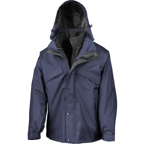 navy / black Chaqueta 3 en 1 con cremallera & clip